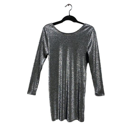 Shimmery Party Dress Semi-Sheer Size Medium - Picture 1 of 5